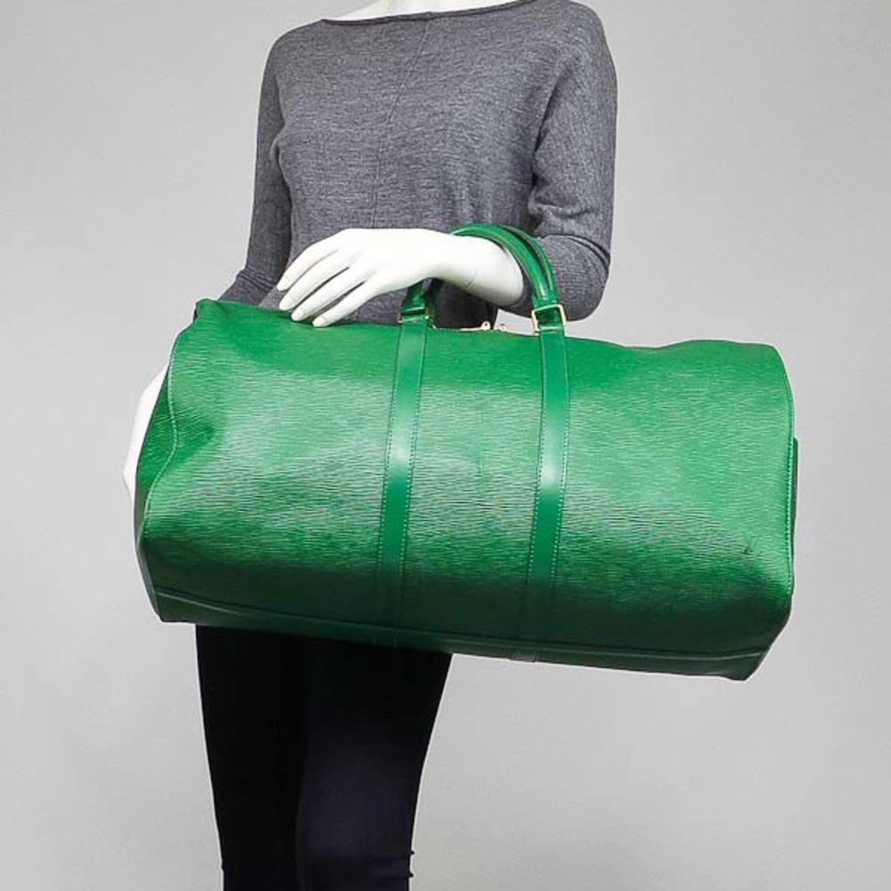 Louis Vuitton Epi Leather green duffle